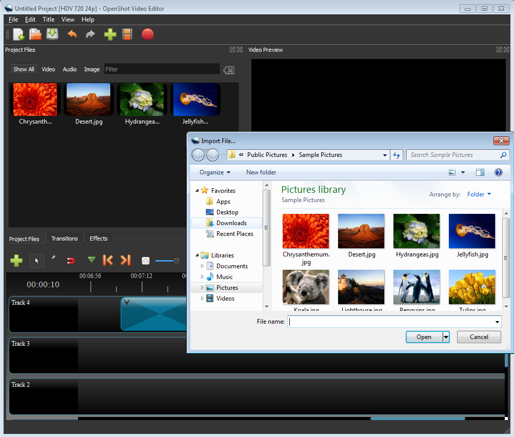 openshot free video editor